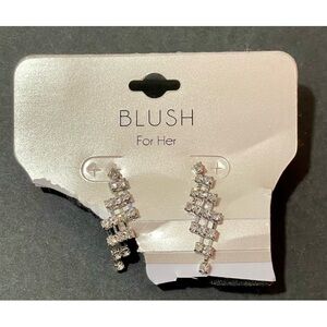 Blush Rhinestone Earrings
